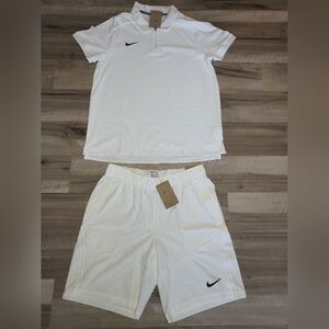 Nike Court Dri-FIT Tennis Polo Shirt + Nike Court Dri-FIT Tennis Shorts Size L